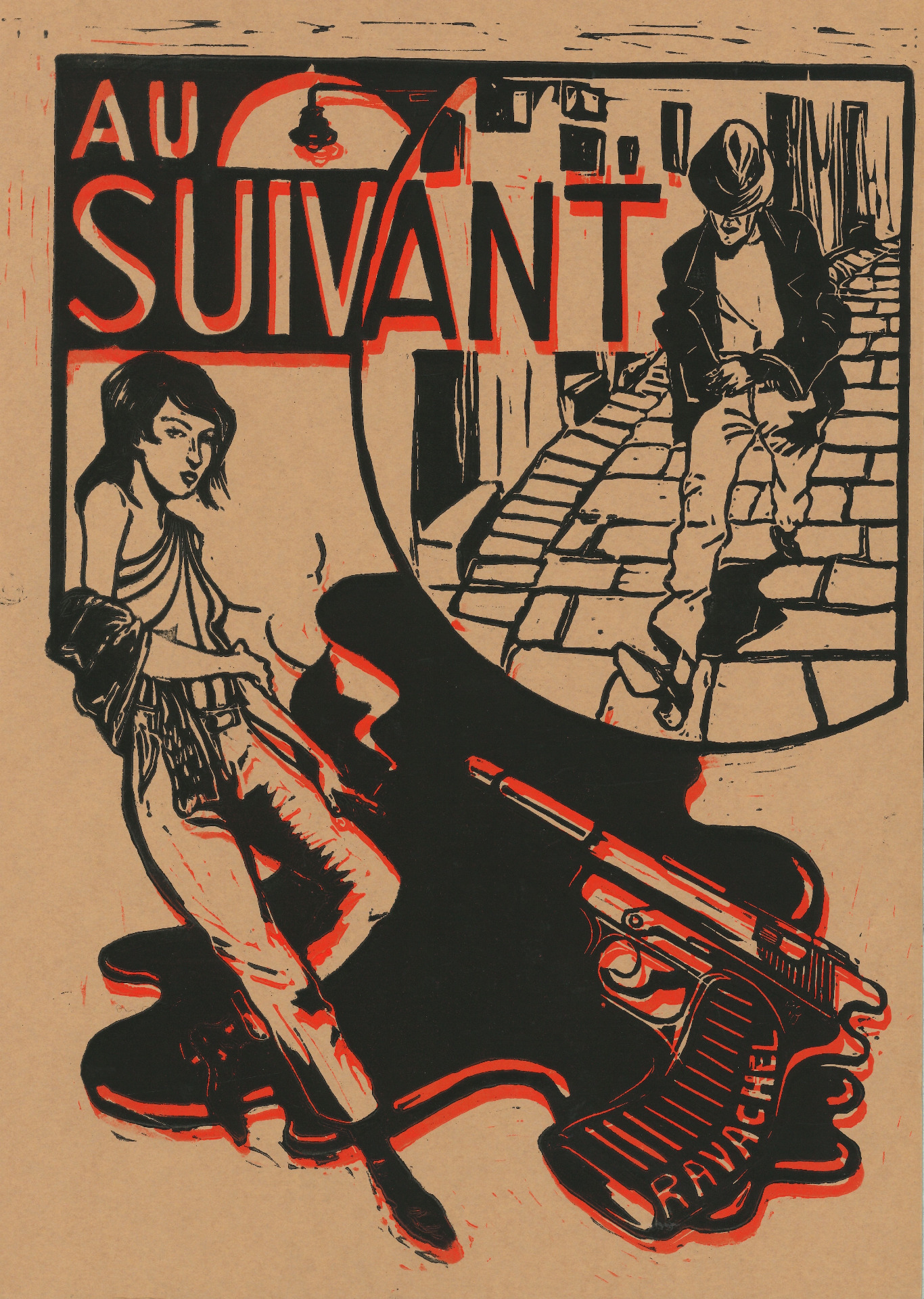 Au Suivant ! (couverture en linogravure), autoédition, 2023